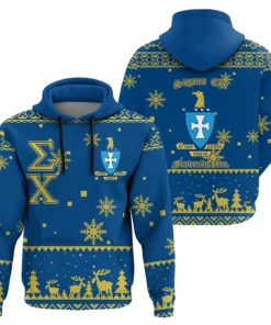 African Hoodie – Christmas Letters Fraternity Sigma Chi Hoodie