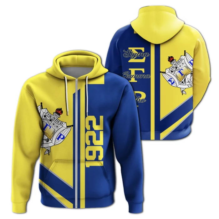 African Hoodie – Sigma Gamma Rho SGR Half Concept Hoodie