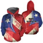 African Hoodie – Encanto Rican Puerto Rico Flag Map Version 2 Hoodie