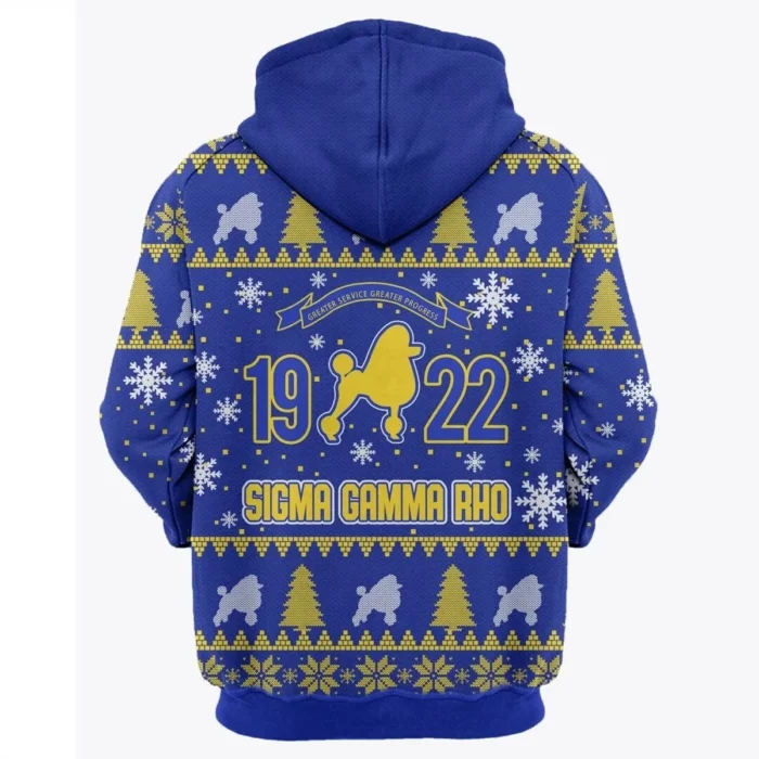 African Hoodie – Christmas Sigma Gamma Rho Poodle Hoodie
