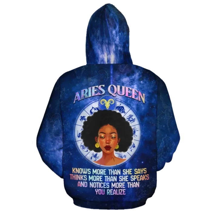African Hoodie – Aries Queen Fleece Hoodie