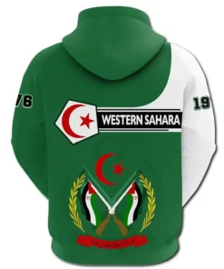 African Hoodie - (Custom) Western Sahara Hoodie Pentagon Style Hoodie