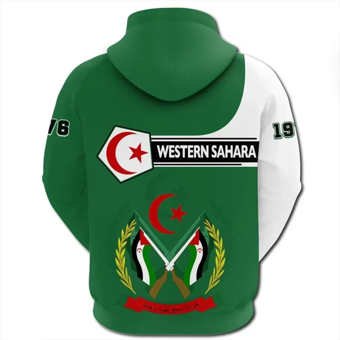 African Hoodie – (Custom) Western Sahara Hoodie Pentagon Style Hoodie