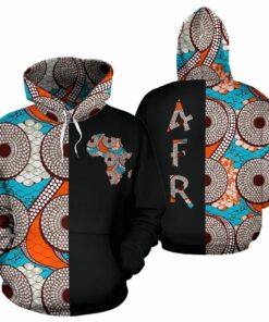 African Hoodie – Ankara Cloth The Loop The Half Hoodie