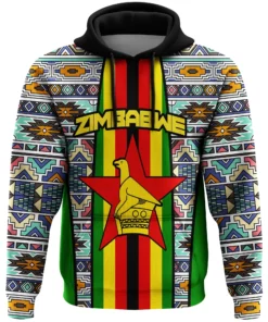 African Hoodie - Zimbabwe Coat Of Arms Hoodie