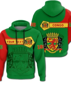 African Hoodie – (Custom) Republic of the Congo Hoodie Pentagon...