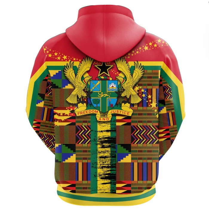 African Hoodie – Ghana Kente Style Hoodie