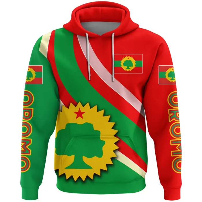 African Hoodie – Oromo Special Flag Hoodie