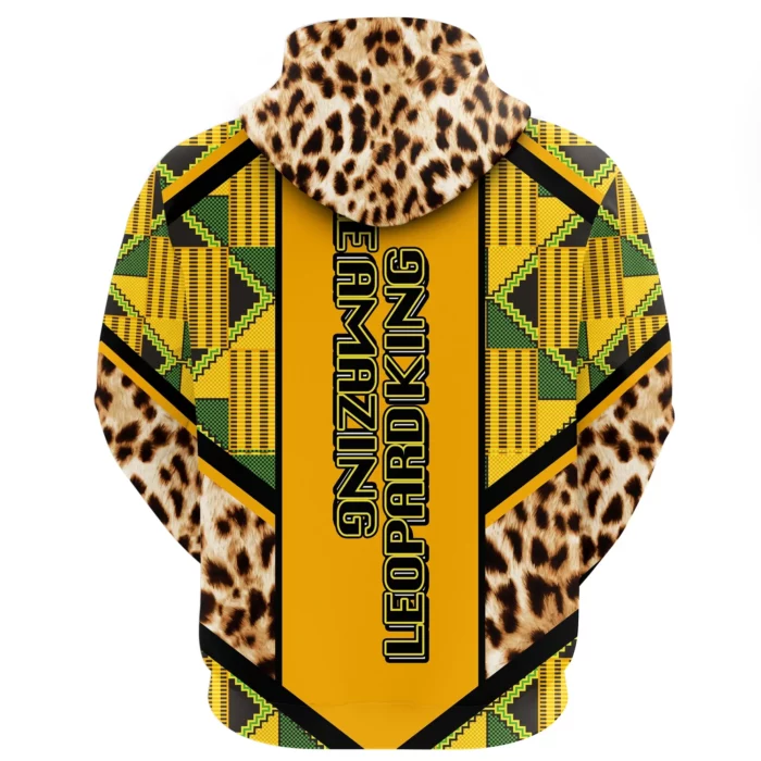 African Hoodie – Ghana Leopard King Coat Of Arms Hoodie