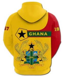African Hoodie - (Custom) Ghana Hoodie Pentagon Style Hoodie