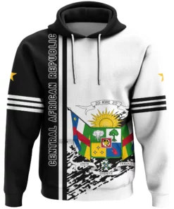 African Hoodie – Central African Republic Quarter Style Hoodie