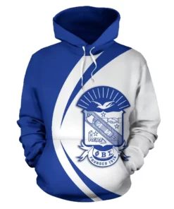 African Hoodie - Phi Beta Sigma Big Logo Circle Style Hoodie