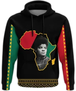 African Hoodie - Ida B. Wells Black History Month Hoodie