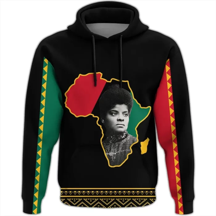 African Hoodie – Ida B. Wells Black History Month Hoodie