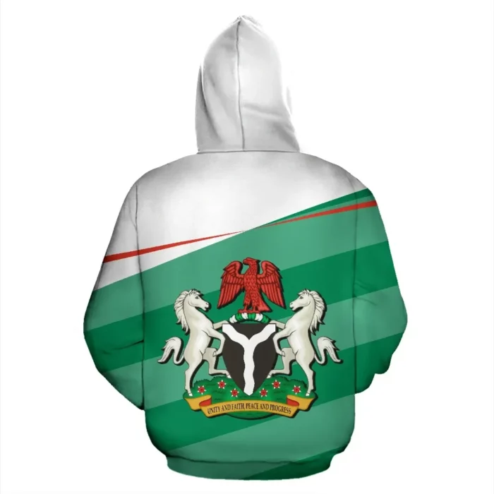 African Hoodie – Nigeria Flag Vivian Style Hoodie