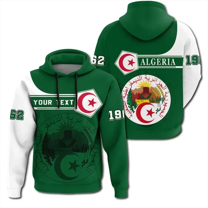 African Hoodie – (Custom) Algeria Hoodie Pentagon Style Hoodie