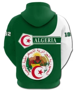 African Hoodie - (Custom) Algeria Hoodie Pentagon Style Hoodie