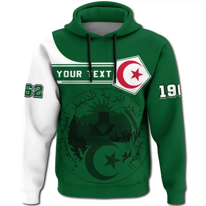 African Hoodie – (Custom) Algeria Hoodie Pentagon Style Hoodie