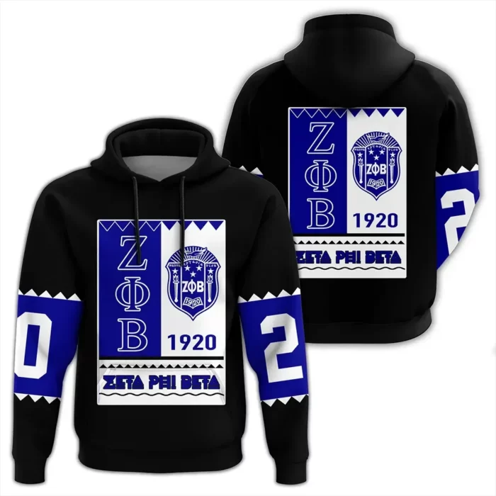 African Hoodie – Zeta Phi Beta Black Style Hoodie