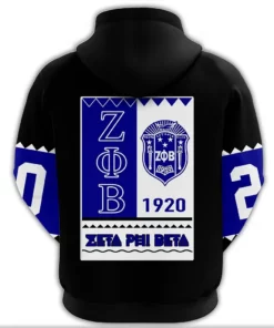 African Hoodie - Zeta Phi Beta Black Style Hoodie