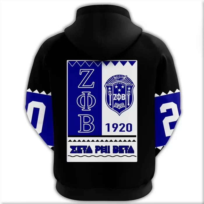 African Hoodie – Zeta Phi Beta Black Style Hoodie