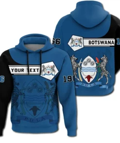 African Hoodie – (Custom) Botswana Hoodie Pentagon Style Hoodie