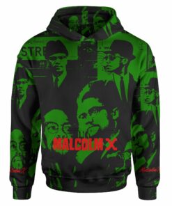 African Hoodie – Malcolm X Infinite Green Hoodie