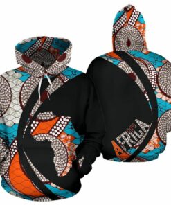 African Hoodie – Ankara Cloth The Loop Circle Style Hoodie