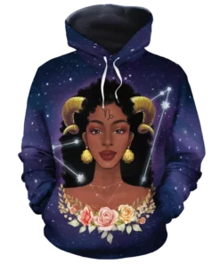African Hoodie – Capricorn Queen Art Hoodie