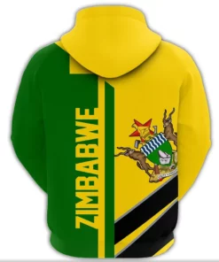 African Hoodie - Zimbabwe Half Concept Hoodie