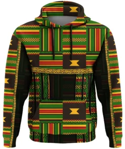 African Hoodie - Ghanaian Pattern Kente Hoodie