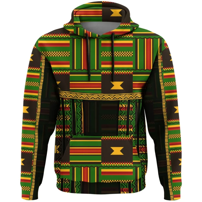 African Hoodie – Ghanaian Pattern Kente Hoodie