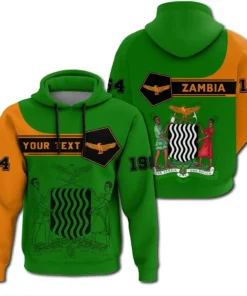African Hoodie – (Custom) Zambia Hoodie Pentagon Style Hoodie