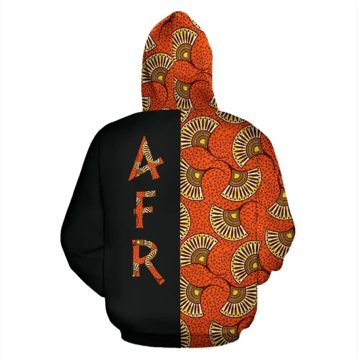 African Hoodie – Ankara Cloth African Flora The Half Hoodie