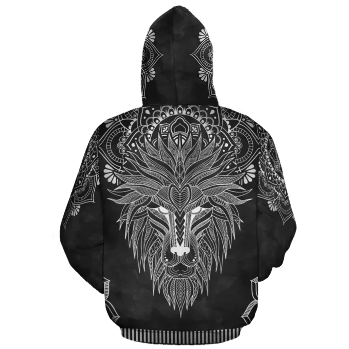 African Hoodie – Silver Lion Hoodie