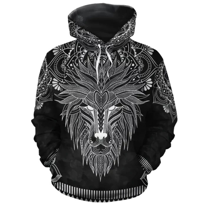 African Hoodie – Silver Lion Hoodie