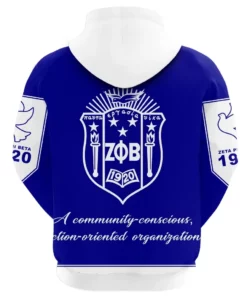 African Hoodie - Zeta Phi Beta Hoodie HBCU Style Hoodie