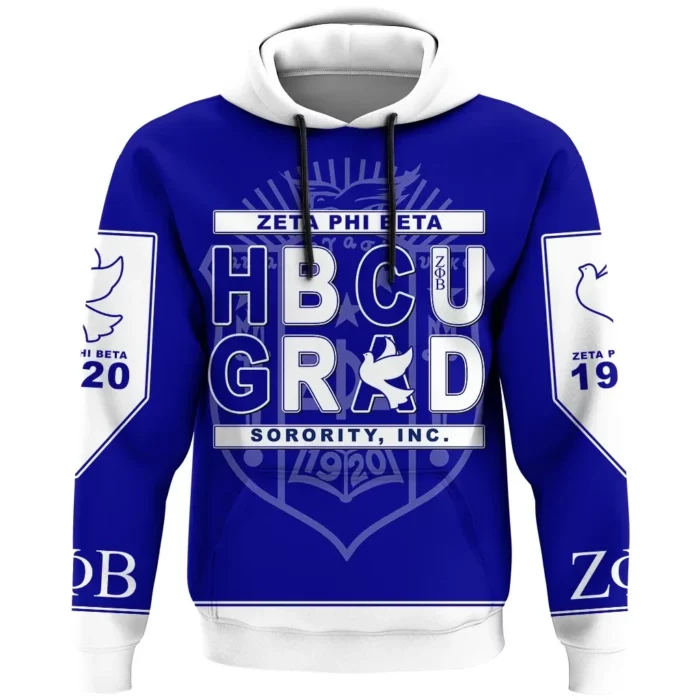 African Hoodie – Zeta Phi Beta Hoodie HBCU Style Hoodie