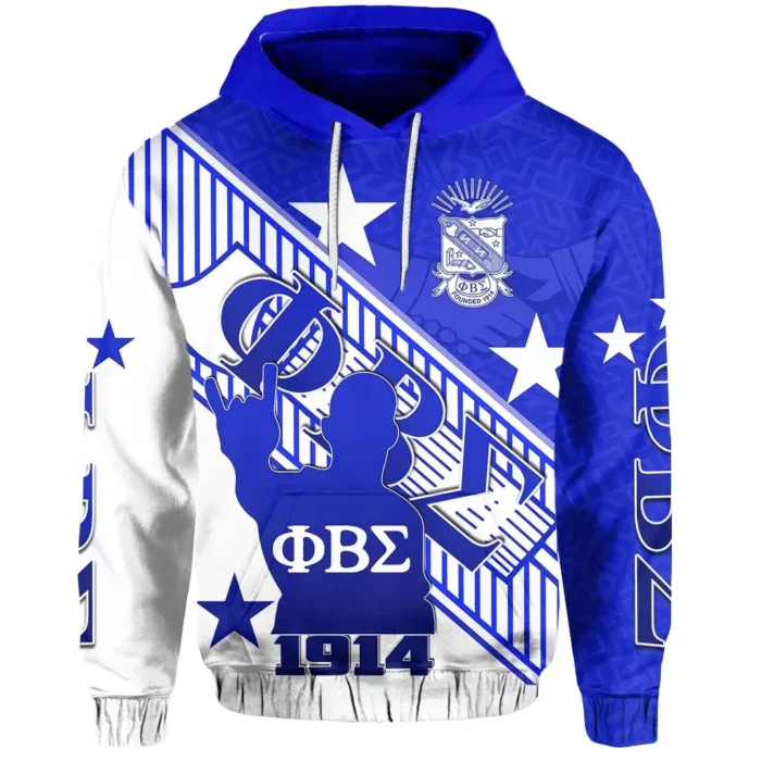 African Hoodie – Phi Beta Sigma Crest Style Hoodie