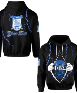 African Hoodie – Personalized Phi Beta Sigma Lightning Hoodie