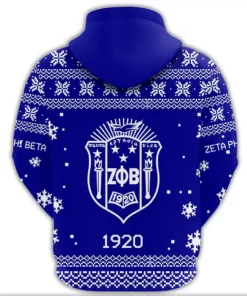 African Hoodie - Zeta Phi Beta Xmas Motto Hoodie