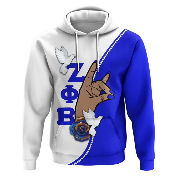 African Hoodie – Personalized Zeta Phi Beta African Pattern Simple Style Hoodie