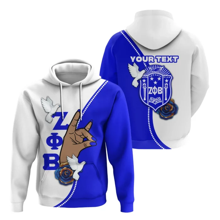 African Hoodie – Personalized Zeta Phi Beta African Pattern Simple Style Hoodie