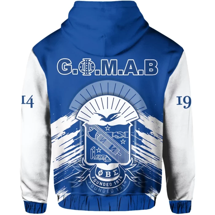 African Hoodie – Personalized Phi Beta Sigma Blue GOMAB Hoodie