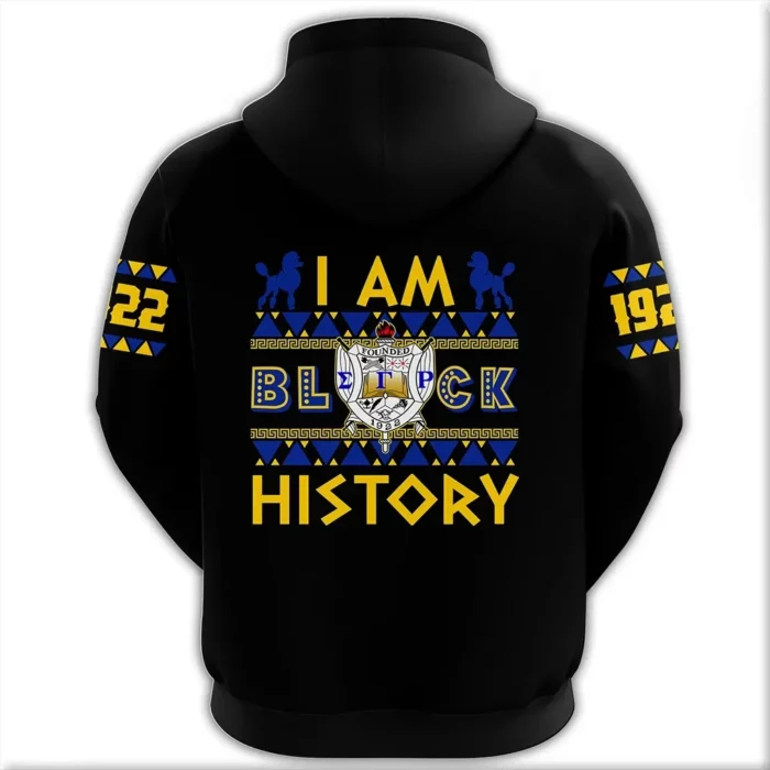 African Hoodie – I Am Black History Sigma Gamma Rho Hoodie