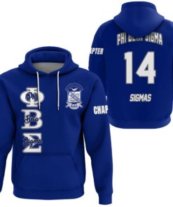 African Hoodie – (Custom) Phi Beta Sigma (Blue) Hoodie