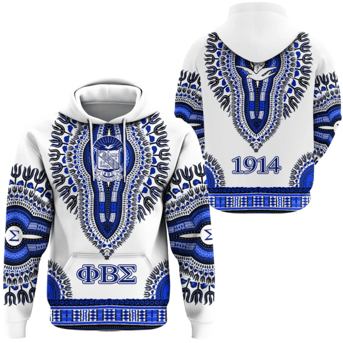 African Hoodie – Phi Beta Sigma Dashiki Hoodie