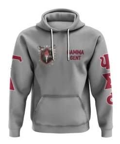 African Hoodie - Gamma Delta Iota Fraternity Grey Hoodie