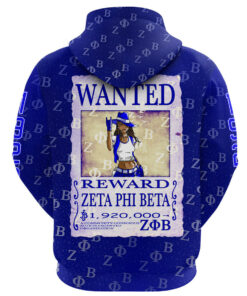 African Hoodie - Zeta Phi Beta Wanted Hoodie