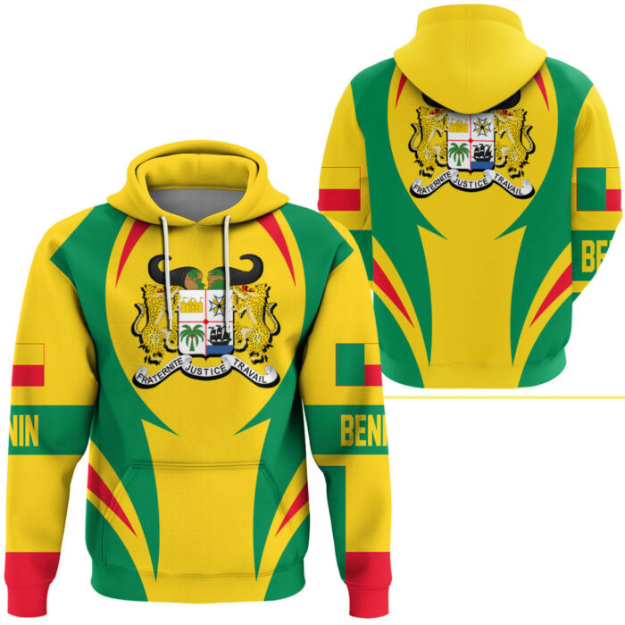African Hoodie – Benin Action Flag Hoodie